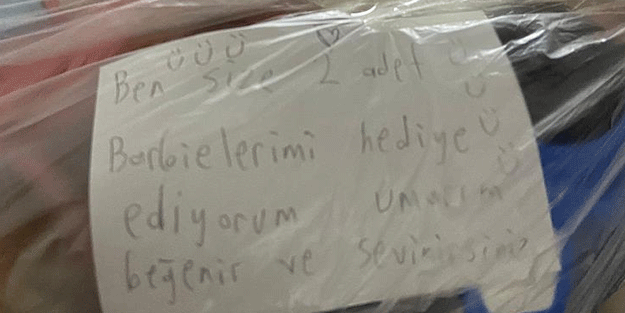 Küçük kızın depremzedelere notu yürekleri ısıttı