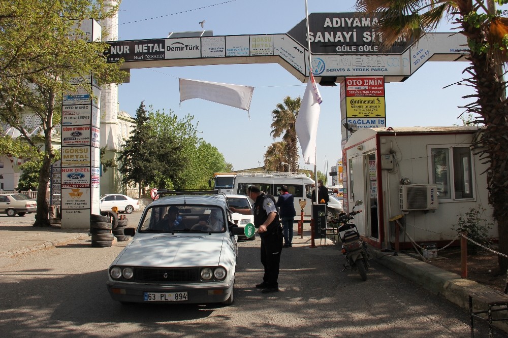 Küçük sanayi sitesinde sıkı korona virüs önlemleri 