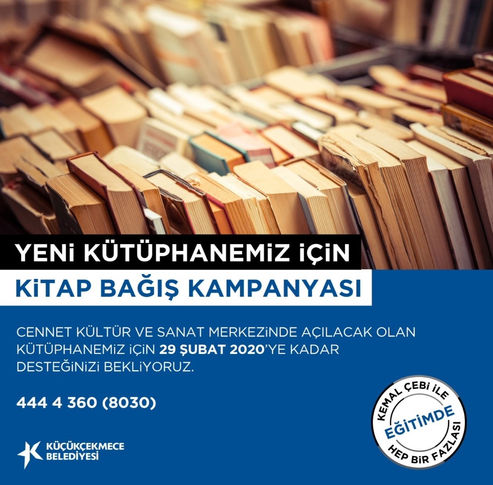Küçükçekmece Belediyesi, kitap bağış kampanyası başlattı 
