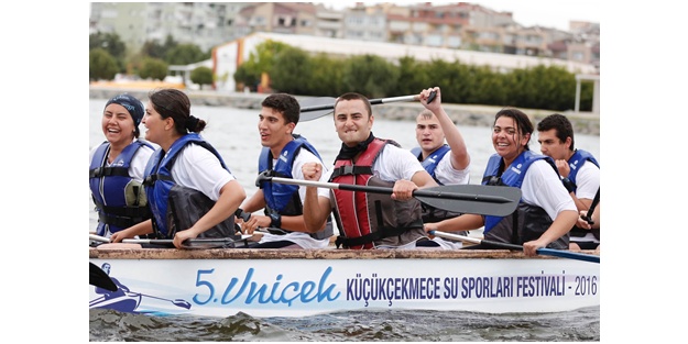 Küçükçekmece Gölü'nde Unicek heyecanı