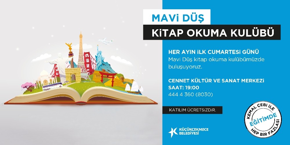 Küçükçekmece’de ‘Mavi Düş Kitap Kulübü’ buluşmaları başlıyor 