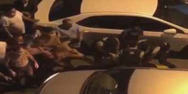 Küçükçekmece'de asker uğurlamasına polis müdahale etti