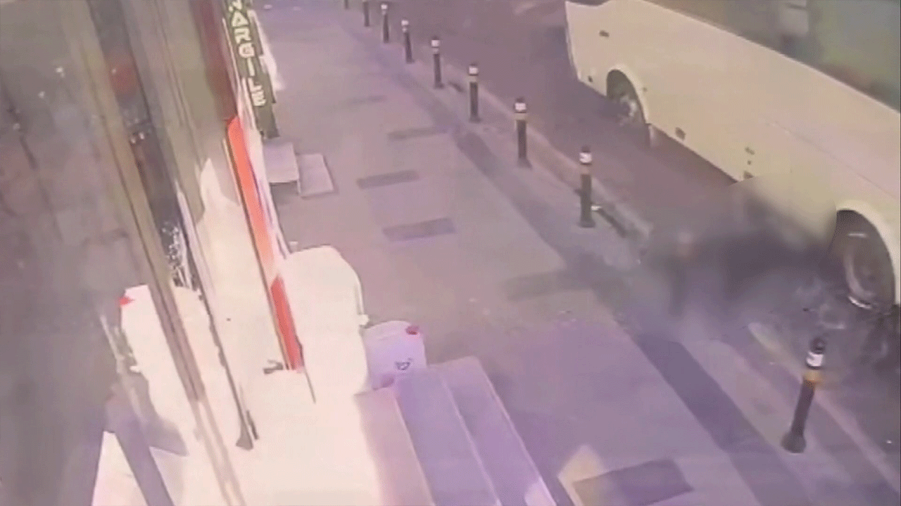 Küçükçekmece'de korkunç olay kamerada