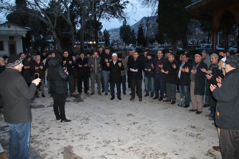Kudüs Müftüsü’nün tutuklanması Amasya’da protesto edildi 