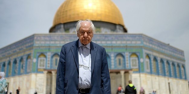 'Kudüs şairi' Pakdil Mescid-i Aksa'yı ziyaret etti