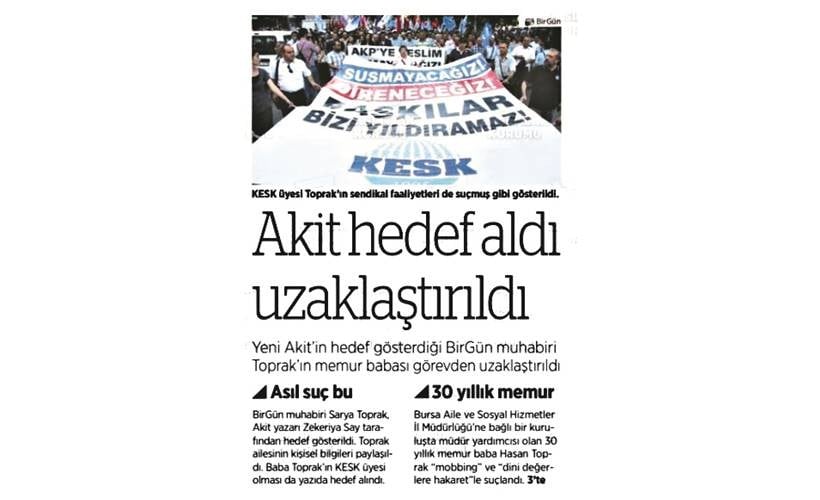 Küfürbaz müdür kovuldu Akit’e saldırdılar