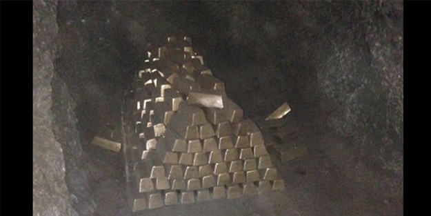 Külçe altınlar meğer alçıdan yapılmış!