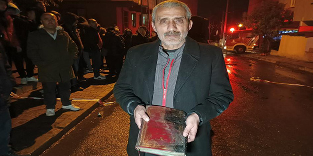 Küle dönen evde bir tek Kur'an-ı Kerim yanmadı!