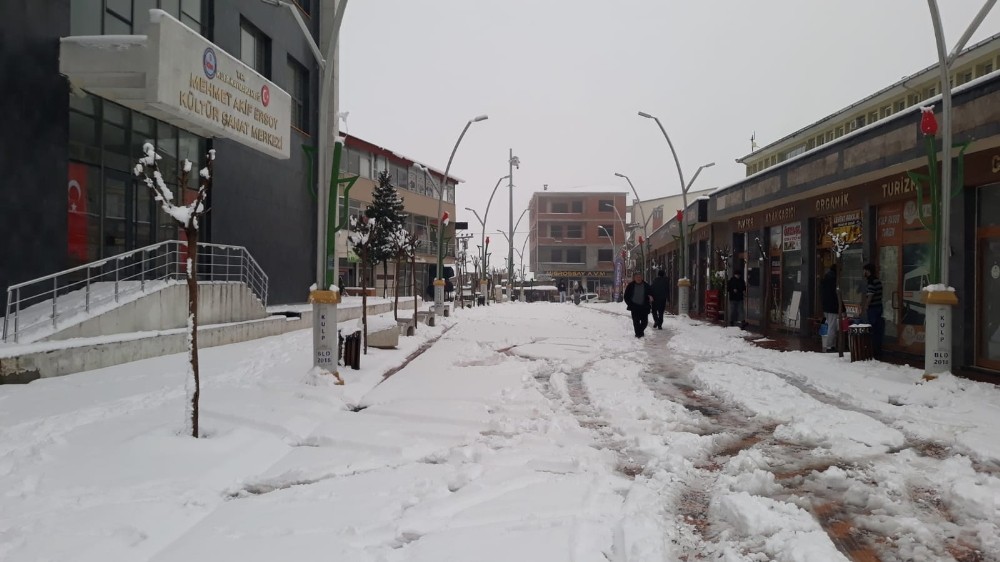 Kulp’ta okullar kar nedeni ile bir gün tatil edildi 