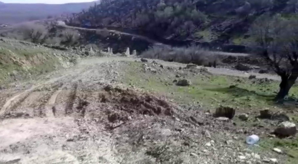 Kulp’taki patlama alanında 1 metrelik çukur oluştu 