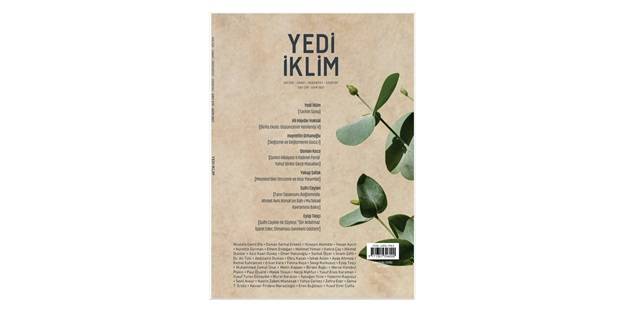 Kültür sanat dergisi Yedi İklim'in ekim sayısı bayilerde
