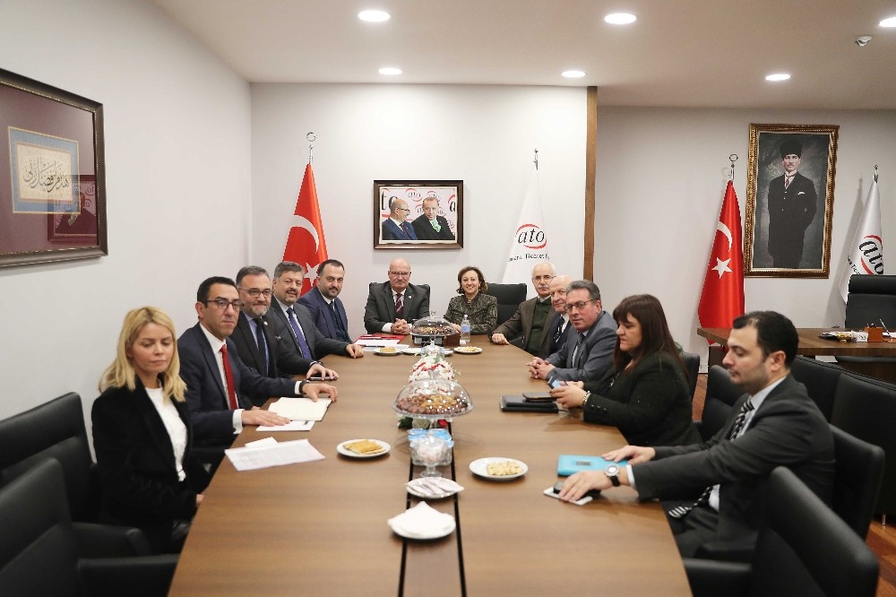 Kültür ve Turizm Bakan Yardımcısı Yavuz’dan ATO Başkanı Baran’a ziyaret 