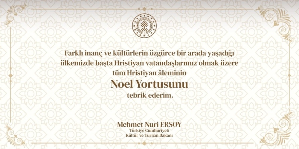 Kültür ve Turizm Bakanı Ersoy: 