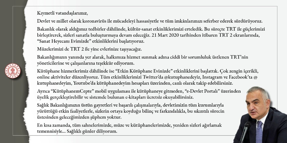 Kültür ve Turizm Bakanlığı ile TRT’den işbirliği 