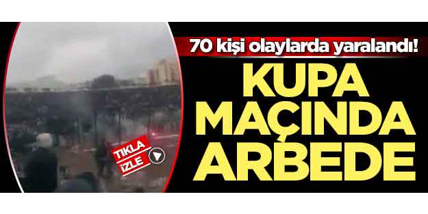 Kupa maçında arbede!
