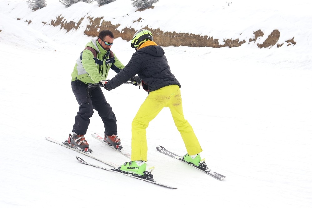 Küpkıran’da kayak sezonu açıldı 