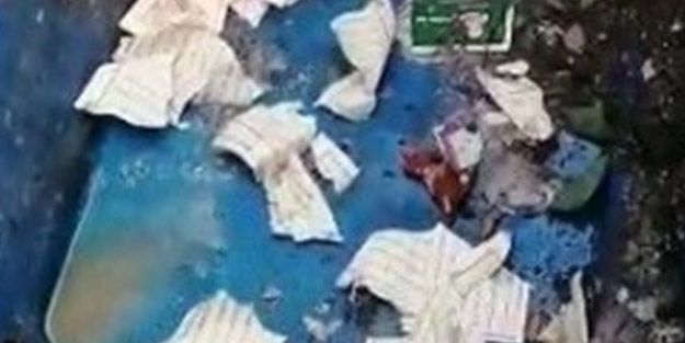 Kur'an-ı Kerim’i paramparça etti! O alçak kamerada