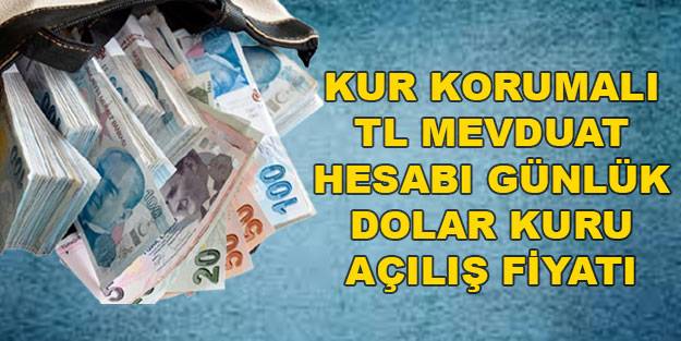 Kur korumalı TL mevduat hesabı kur açılışı ne kadar?