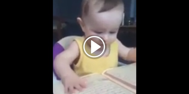 Kur'an-ı Kerim kapatılınca ağlayan bebek!