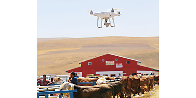 Kurban pazarı drone İle İzlenİyor