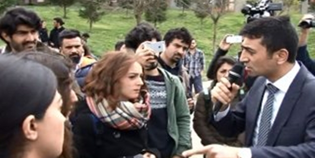 ’Kürdistan’ narası atan gruba polisten tokat gibi cevap