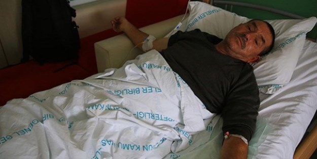 Kurşun yedi, lastik patladı zannedip yoluna devam etti!
