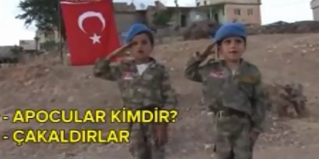 Kürt çocuklarından PKK'ya gönderme!