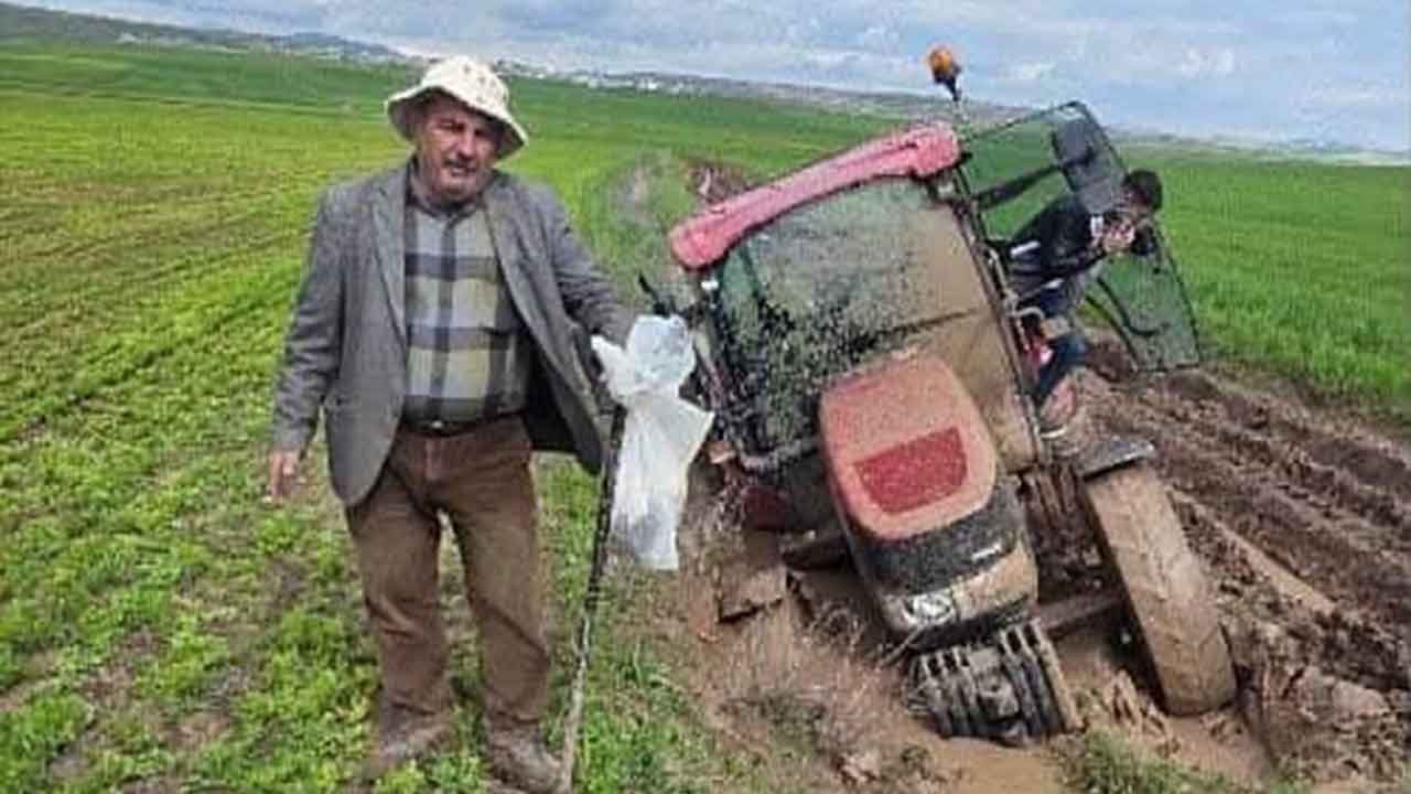 Kurtalan'da çiftçinin çamurla imtihanı! Bereket beklerken traktörler balçığa gömüldü!
