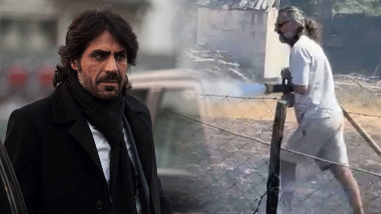 Kurtlar Vadisi'nin Abdülhey'i yangına müdahale etti