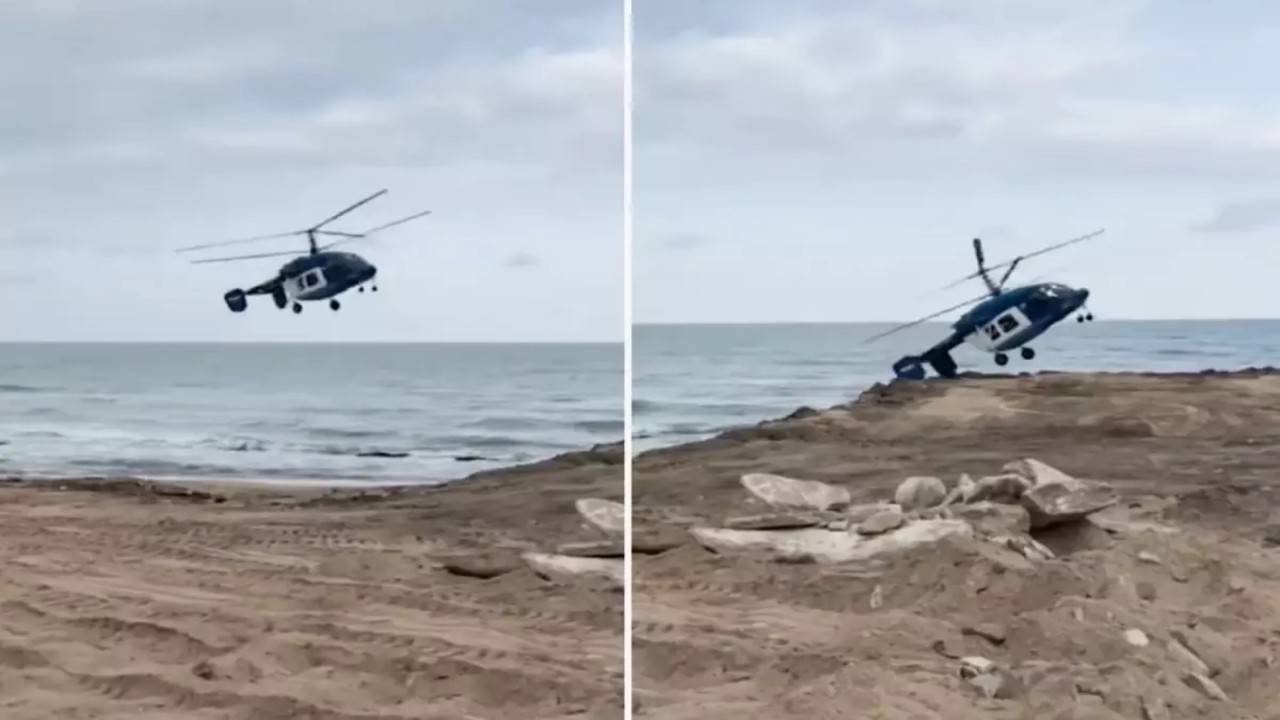 Kurtulan olmadı! İşte 4 kişinin öldüğü helikopter kazasının dehşet verici görüntüsü