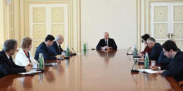 Kurtulmuş, Aliyev tarafından kabul edildi