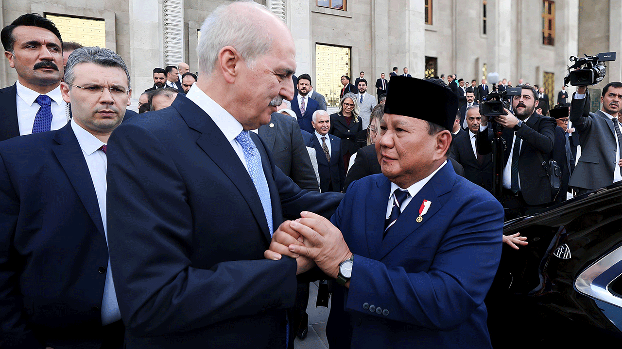 Kurtulmuş, Subianto'yu kabul etti