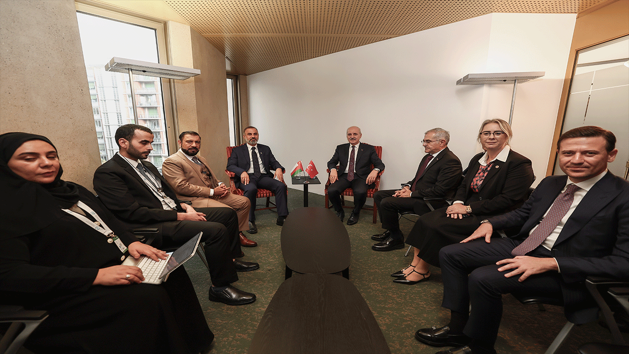 Kurtulmuş, Umman Sultanlığı Meclisi Başkanı ile bir araya geldi