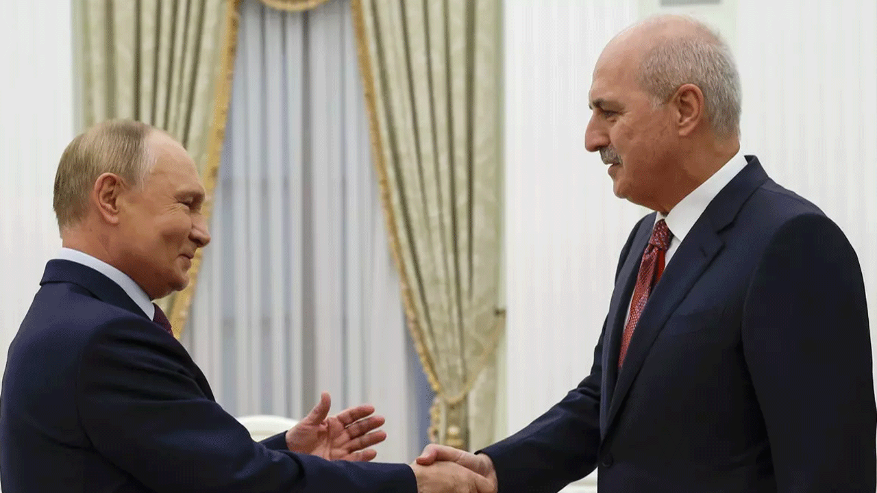 Kurtulmuş'la görüşen Putin'den Erdoğan sürprizi