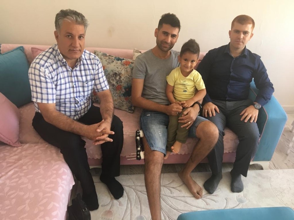 Kurum müdürlerinden gazi Uzman Çavuş Güllü’ye ziyaret 