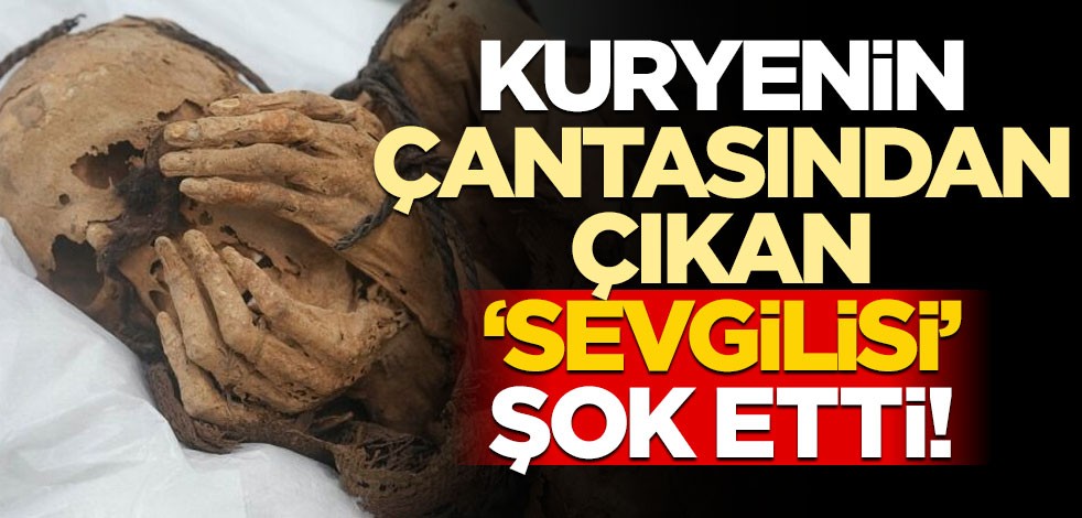 Kuryenin çantasından çıkan 