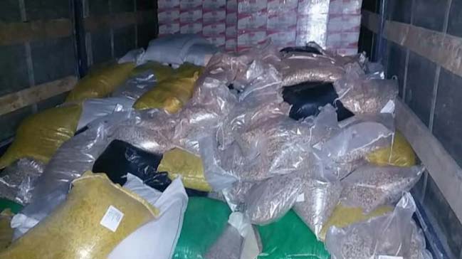 Kuş yemleri arasında 244 kilo 500 gram esrar!