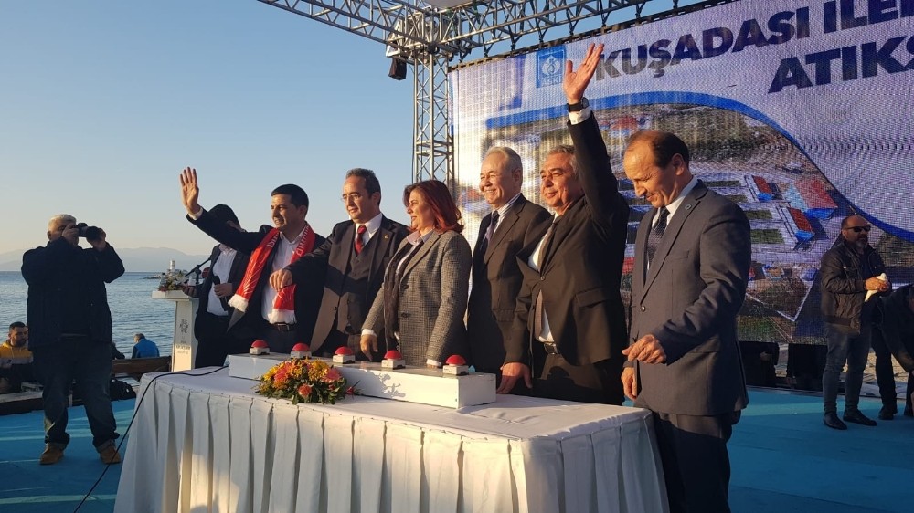 Kuşadası arıtma tesisi törenle hizmete açıldı 