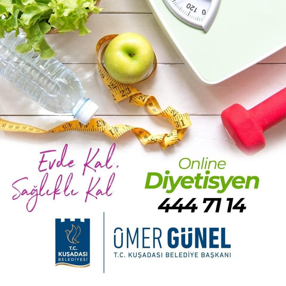 Kuşadası Belediyesinden ’online diyetisyen’ hizmeti 
