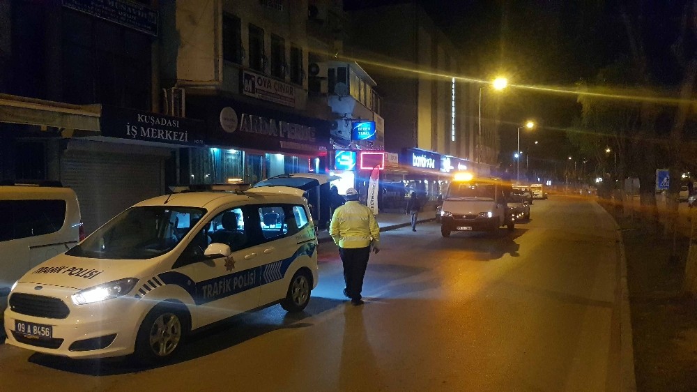 Kuşadası polisi asayiş ve trafik uygulaması yaptı 