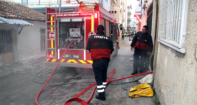 Kuşadası'da yangın paniği