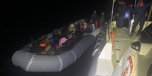 Kuşadası'nda 34 kaçak göçmen yakalandı
