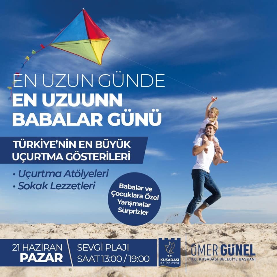 Kuşadası’nda babalar gününde dev uçurtma şenliği yapılacak 