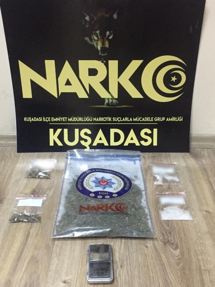 Kuşadası’nda uyuşturucu operasyonu 