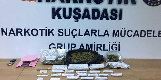 Kuşadası'nda uyuşturucu operasyonu! 2 kişi tutuklandı