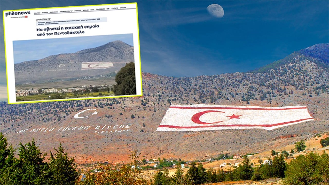 Küstah Rum’dan skandal çağrı 'Türk bayrağını silin' Türk ve KKTC bayraklarına saldırı kardeşliği