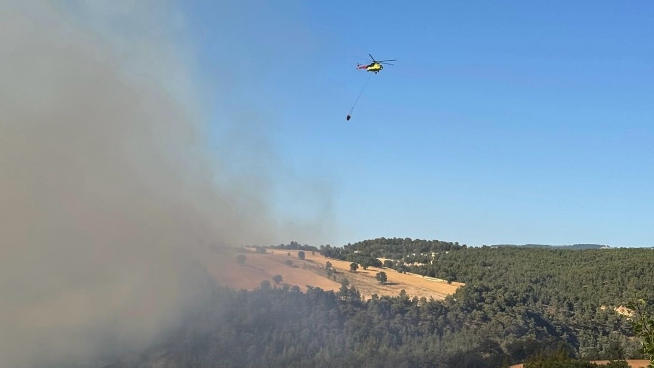 Kütahya Gediz’de orman yangını kısmen kontrol altında: 340 personel seferber edildi