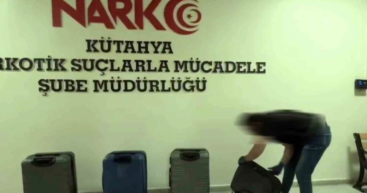 Kütahya'da 4 valizden 98,74 kilogram pregabalin çıktı: 1 şüpheli tutuklandı