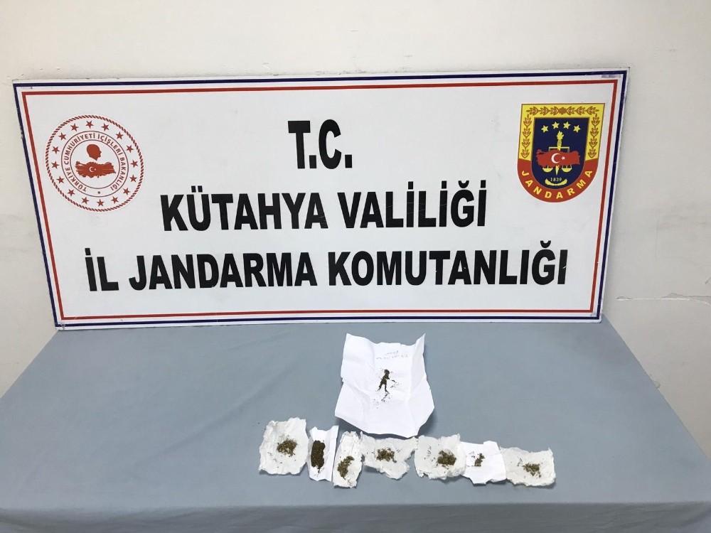 Kütahya’da 6,65 gram bonzai maddesi ele geçirildi 