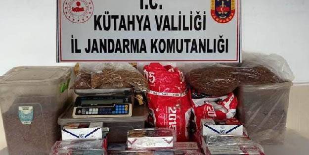 Kütahya’da bandrolsüz makaron ele geçirildi